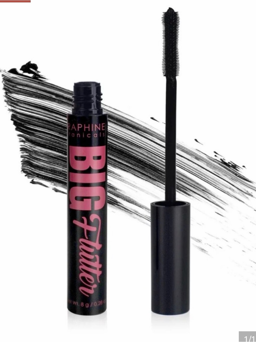 Seraphine Botanicals Waterproof Big Flutter Mascara NEW Onyx